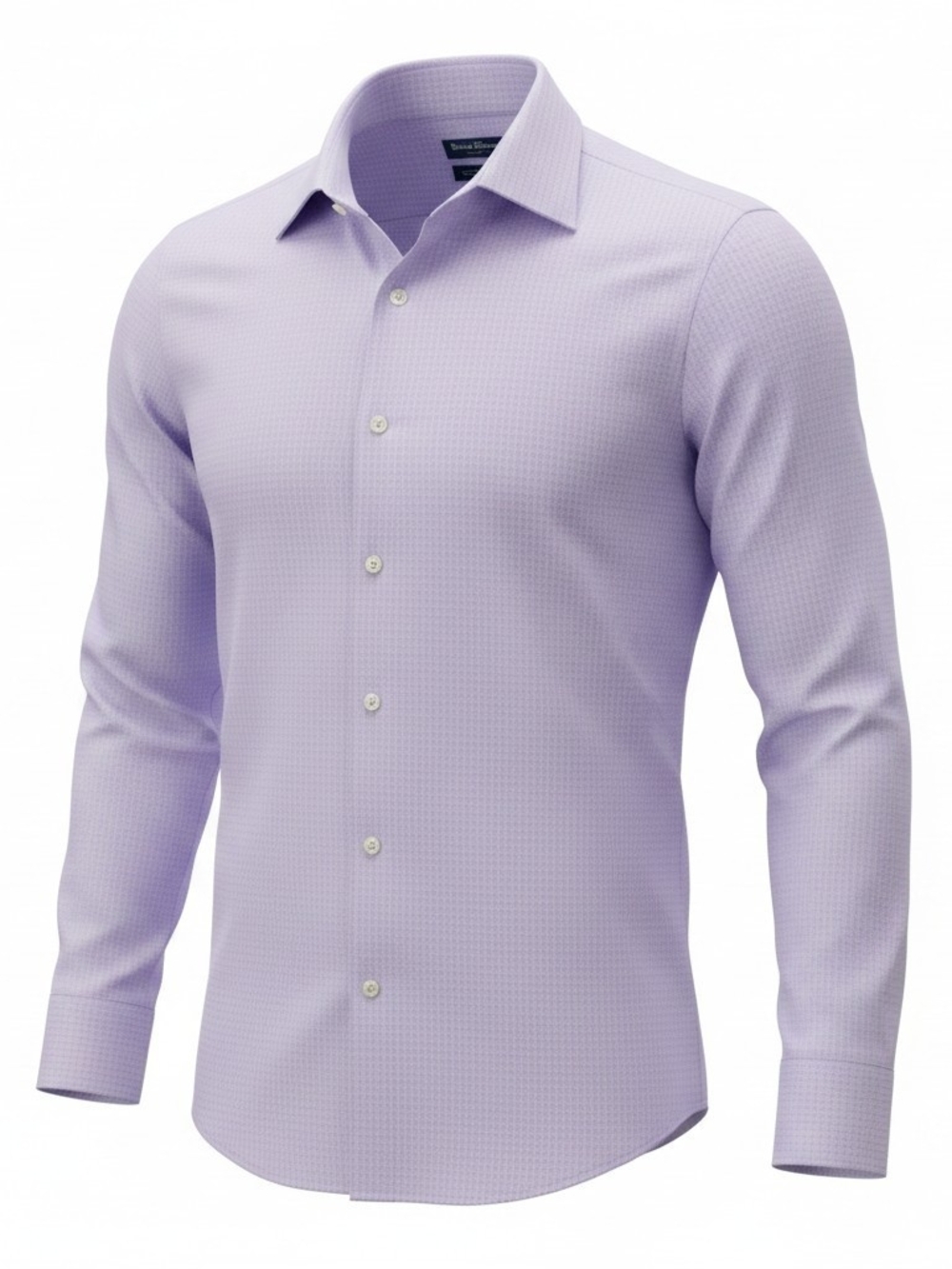 Brooks Brothers Regent Non-Iron Dress Shirt Purple Check 16.5 34/35 100% Cotton
